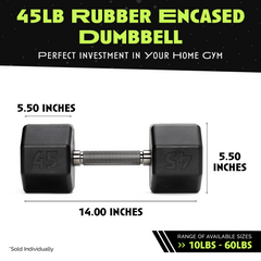 Octo Rubber Dumbbell Single Weight Training