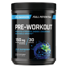 Full Potential Blue Raspberry Pre-Workout Supplement