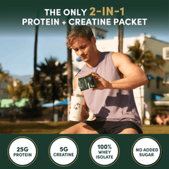 Whey Protein Isolate Creatine Travel Packets