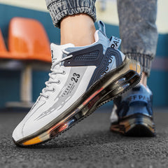 Men's Black Mesh Cushioning Outdoor Running Sneakers