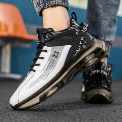 Men's Black Mesh Cushioning Outdoor Running Sneakers