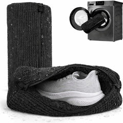 Shoe Washing Machine Bag 2 Pack for Washer & Dryer Thick Padded Sneaker Laundry Bags with Mesh Panels Zipper Protective Shoe Washer Bag for Running & Gym Shoes