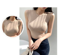 Womens Ribbed Thick Strap Tight Slim Fitted Sporty Workout Tank Tops for   Ladies
