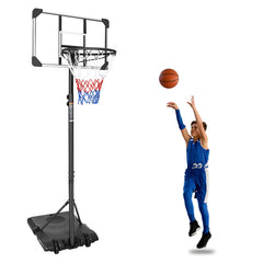 Portable Basketball Goal With Stable Wheels