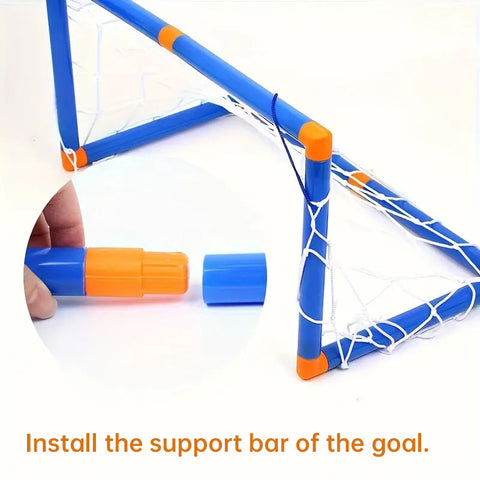 Mini Foldable Indoor Outdoor Soccer Set