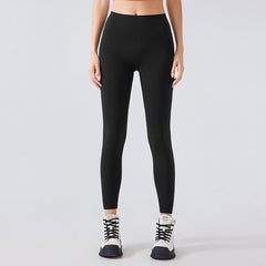 No Embarrassment Line Nude Feel Pilates Yoga Pants Women Skinny Slimming High Waist Hip Lift Exercise Workout Pants