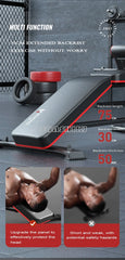Multifunctional Adjustable Weightlifting Fitness Bench