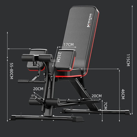 Multifunctional Adjustable Weightlifting Fitness Bench