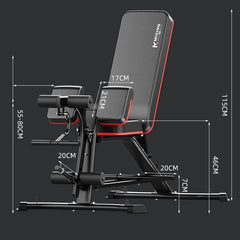 Multifunctional Adjustable Weightlifting Fitness Bench
