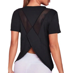 Seamless Women's Athletic Crop Workout Top