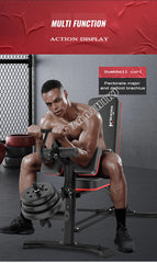 Multifunctional Adjustable Weightlifting Fitness Bench