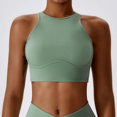 Women's Gathered Push-Up Fitness Workout Top