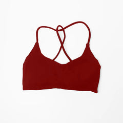 NCLAGEN Twist Back Bra High Support Sports Top Women Gym Wear Workout  Push-up Seamless Yoga Underwear Fitness Running