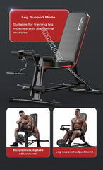 Multifunctional Adjustable Weightlifting Fitness Bench