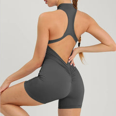 Women's Stylish Functional Fitness Workout Jumpsuit