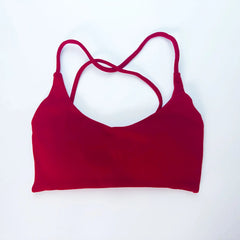 NCLAGEN Twist Back Bra High Support Sports Top Women Gym Wear Workout  Push-up Seamless Yoga Underwear Fitness Running