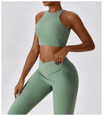 Women's Gathered Push-Up Fitness Workout Top