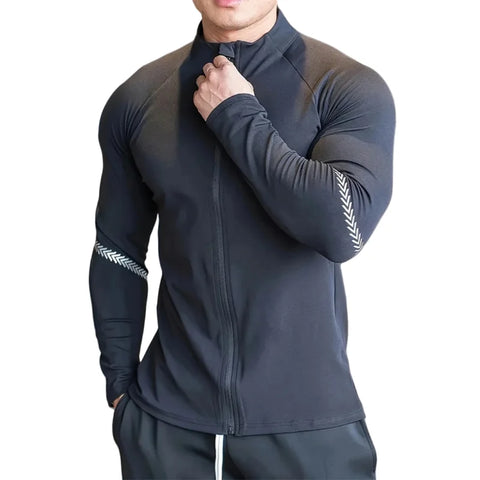 Men's Compression Quick-Dry Sports Running Jacket