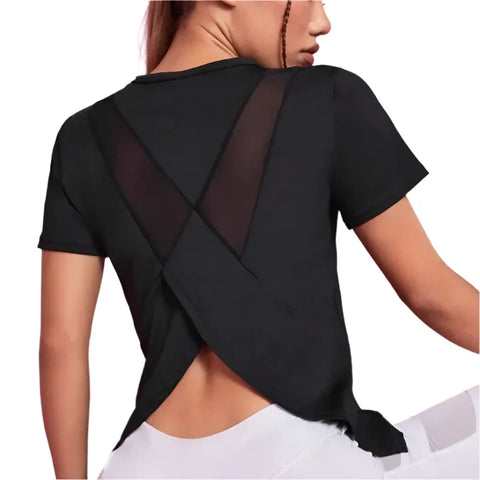 Seamless Women's Athletic Crop Workout Top