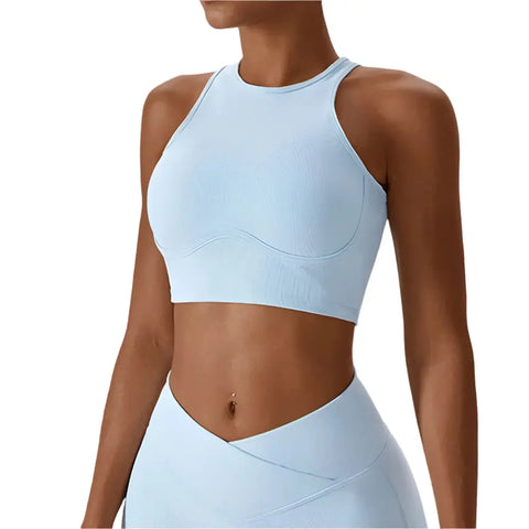 Women's Gathered Push-Up Fitness Workout Top