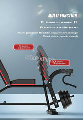 Multifunctional Adjustable Weightlifting Fitness Bench