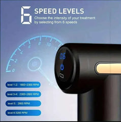 Portable Gun Handheld Deep Percussion Massager for Body Back Neck And Leg
