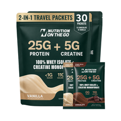 Whey Protein Isolate Creatine Travel Packets