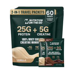 Whey Protein Isolate Creatine Travel Packets