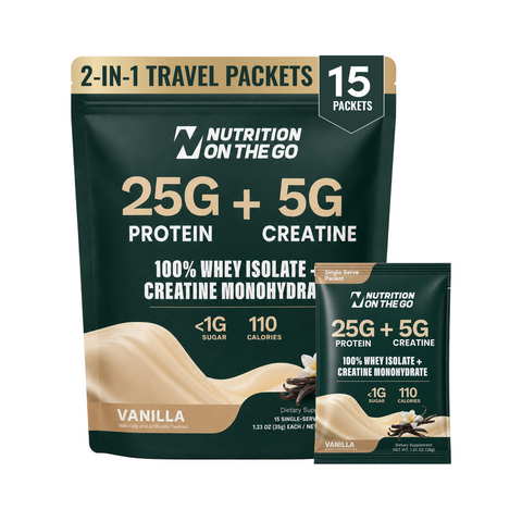 Whey Protein Isolate Creatine Travel Packets