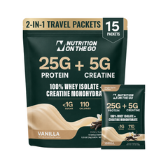 Whey Protein Isolate Creatine Travel Packets
