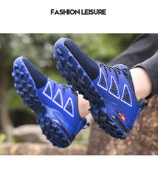 Cycling Mens Waterproof Outdoor Hiking Sneakers Men's Trail Running Shoes Fashion Hiking Sneakers For Men Tennis Cross Training Shoe Mens Casual Outdoor Walking Workout Footwear
