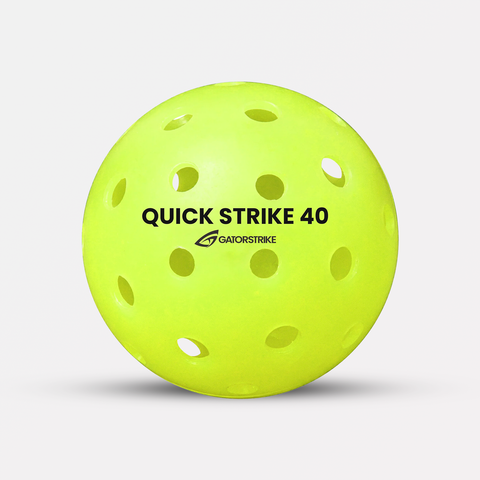 Quick Strike 40 Outdoor Pickleballs — Durable Long Lifetime Balls