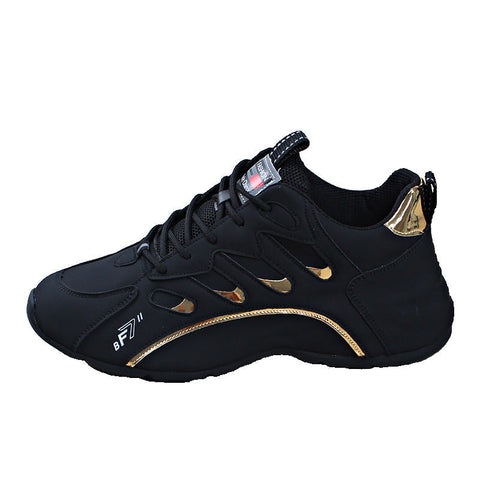 Luxury Men's Leather Platform Casual Sneakers