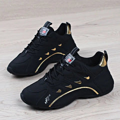 Luxury Men's Leather Platform Casual Sneakers