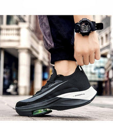 Men's Training Sports Lightweight Orange Sneakers Air Cushion Mesh Tennis Sports Shoes Outdoor Non-Slip Wear-Resistant Casual Shoes Running Walking Athletic Mens Basketball Sneakers