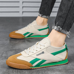 Men's Yellow Canvas Lightweight Casual Sneakers