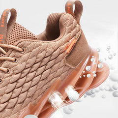 Black Modern Breathable Athletic Running Sneakers
